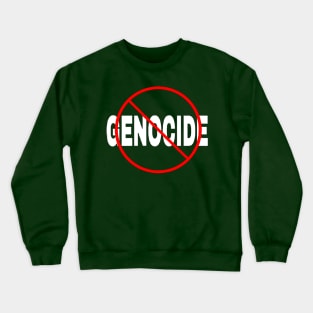 🚫 GENOCIDE - Sticker - Double-sided Crewneck Sweatshirt